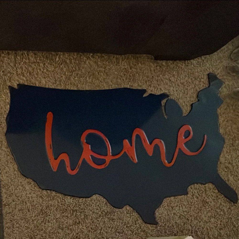 Hobby Lobby Blue and Red USA Home Wall Decor